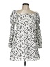 Francesca's 100% Polyester White Casual Dress Size 12 - photo 1
