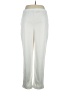 Blair 100% Polyester Solid Ivory Track Pants Size 16 - photo 2