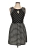 Bebop Stripes Black Casual Dress Size L - photo 1