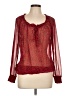 Esprit 100% Polyester Red Long Sleeve Blouse Size L - photo 1
