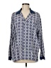 JCPenney Paisley Blue Long Sleeve Blouse Size M - photo 1