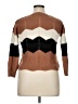Moral Society 100% Acrylic Chevron-herringbone Brown Pullover Sweater Size XL - photo 2
