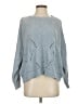 Altar'd State 100% Polyester Chevron-herringbone Blue Pullover Sweater Size S - photo 1