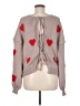 Unbranded 100% Polyester Hearts Gray Pullover Sweater Size M - photo 2