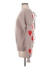 Unbranded 100% Polyester Hearts Gray Pullover Sweater Size M - photo 5