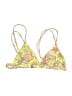 Unbranded Floral Yellow Swimsuit Top Size S - photo 2