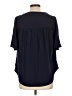Lane Bryant Blue Short Sleeve Blouse Size 10 - 12 Plus - photo 2