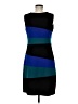 NY Collection Color Block Blue Casual Dress Size M - photo 2