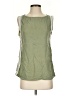 Zara Basic 100% Tencel Green Sleeveless Blouse Size S - photo 1