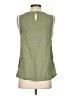 Zara Basic 100% Tencel Green Sleeveless Blouse Size S - photo 2
