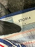 Storia 100% Polyester Stripes Blue Cocktail Dress Size M - photo 6