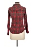 Fun & Flirt 100% Cotton Plaid Red Long Sleeve Button-Down Shirt Size M - photo 2
