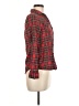 Fun & Flirt 100% Cotton Plaid Red Long Sleeve Button-Down Shirt Size M - photo 4