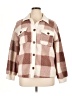 Assorted Brands 100% Polyester Plaid Ivory Jacket Size L - photo 1