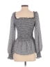 Max Studio 100% Polyester Gray Long Sleeve Blouse Size S - photo 2