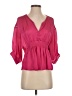 Renee C. 100% Polyester Pink Long Sleeve Blouse Size XS - photo 1