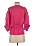 Renee C. 100% Polyester Pink Long Sleeve Blouse Size XS - photo 2