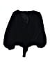 Express 100% Polyester Black 3/4 Sleeve Blouse Size L - photo 1