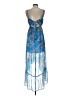 BCBGeneration 100% Polyester Paisley Blue Cocktail Dress Size XS - photo 2