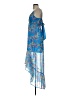 BCBGeneration 100% Polyester Paisley Blue Cocktail Dress Size XS - photo 5