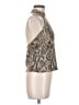 St. John Gold Tan Sleeveless Blouse Size 6 - photo 4