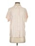 Splendid 100% Viscose Stripes Ivory Short Sleeve Blouse Size S - photo 1