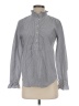 Ann Taylor Gray Long Sleeve Button-Down Shirt Size S - photo 1