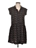 Unbranded 100% Rayon Print Black Casual Dress Size L (estimated) - photo 1