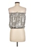 Unbranded Metallic Silver Sleeveless Blouse Size M - photo 2