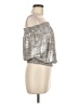 Unbranded Metallic Silver Sleeveless Blouse Size M - photo 4
