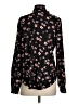 Ann Taylor 100% Polyester Floral Black Long Sleeve Blouse Size S - photo 2