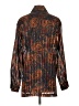 Tess 100% Polyester Paisley Brown Long Sleeve Blouse Size S - photo 2