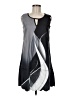 Unbranded 100% Polyester Graphic Gray Casual Dress Size M - photo 1