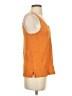 H&M 100% Polyester Orange Sleeveless Blouse Size S - photo 4