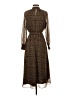 Madewell 100% Polyester Animal Print Brown Casual Dress Size XXS - photo 2