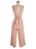 Tahari 100% Polyester Solid Tan Pink Jumpsuit Size 8 - photo 1