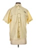 Columbia 100% Nylon Solid Yellow Short Sleeve Button-Down Shirt Size XS - photo 1