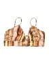 Shein Print Brown Swimsuit Top Size 12 - photo 1