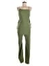 PrettyLittleThing 100% Polyester Solid Green Jumpsuit Size 8 - photo 1