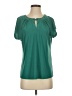 Notations Green Short Sleeve Blouse Size S - photo 1