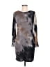 Chenault Tie-dye Gray Casual Dress Size M - photo 1