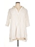 Ekouaer 100% Rayon Ivory 3/4 Sleeve Button-Down Shirt Size XL - photo 1