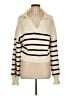 Miss Love Stripes Ivory Pullover Sweater Size M - photo 1