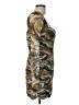 Zara Camo Brown Cocktail Dress Size L - photo 4