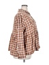 Heyson 100% Cotton Checkered-gingham Brown Long Sleeve Polo Size 2X - photo 4