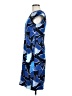 Escada 100% Cupro Floral Blue Cocktail Dress Size EU 38 / US 8 - photo 5