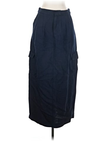 Madewell Pleated High-Waist Cargo Midi Skirt (view 1)