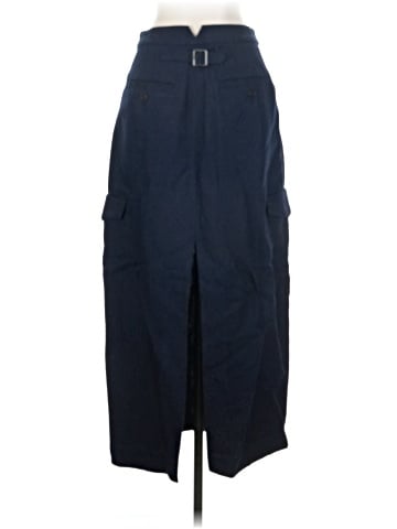 Madewell Pleated High-Waist Cargo Midi Skirt (view 2)