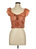 B.O.G Collective 100% Polyester Orange Sleeveless Blouse Size L - photo 1