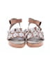 Free People 100% Leather Checkered-gingham Color Block Tan White Sandals Size EU 40 - photo 2